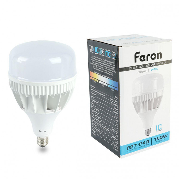 Лампа светодиодная Feron LB-65 E27-E40 150W 6400K 38198