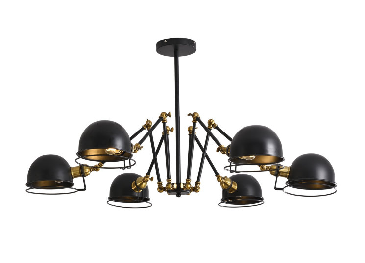 Подвесная люстра Lumina Deco Valmonti W6 LDP D015-6 BK