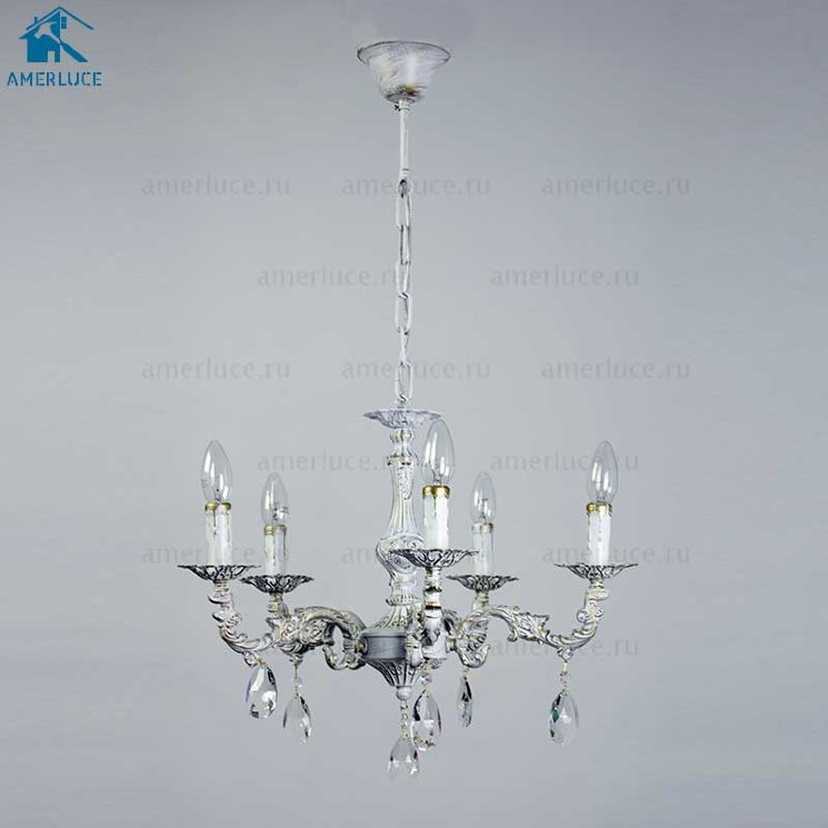 Люстра подвесная Abrasax L.8401-5CREAM/G