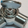 Поворотный переходник для светильника с резьбой M10x1 цвет хром