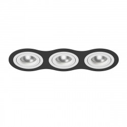 Комплект из светильника и рамки Lightstar Intero 16 (217637+217606+217606+217606) i637060606