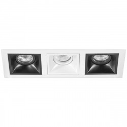 Комплект из светильников и рамки Lightstar Domino Quadro (214536+214507+214506+214507) D536070607