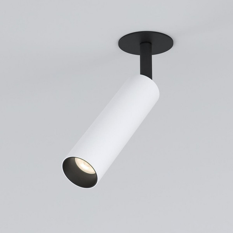 Встраиваемый светодиодный спот Elektrostandard Diffe 25040/Led белый/черный a058228