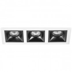 Комплект из светильников и рамки Lightstar Domino Quadro (214536+214507+214507+214507) D536070707