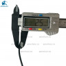 Провод круглый для люстры 2х0,3 D=2,50 мм черный с тросиком
