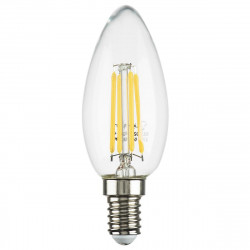 Лампа светодиодная филаментная Lightstar LED Filament E14 6W 4000K свеча прозрачная 933504