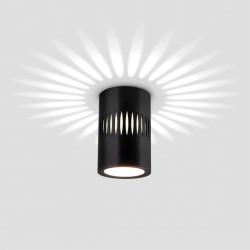 Потолочный светодиодный светильник Elektrostandard DLS026 7W 4200К черный a052837