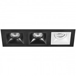 Комплект из светильников и рамки Lightstar Domino Quadro (214537+214507+214507+214506) D537070706