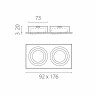 Светильник встраиваемый MR16/GU10 max 1x12Вт Singo Base Lightstar 011626