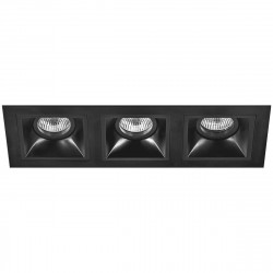 Комплект из светильников и рамки Lightstar Domino Quadro (214537+214507+214507+214507) D537070707