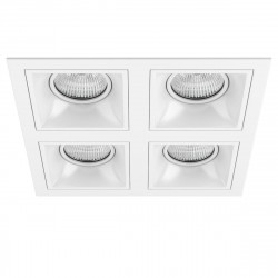 Комплект из светильников и рамки Lightstar Domino Quadro (214546+214506+214506+214506+214506) D54606060606