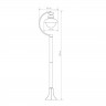 Уличный cветильник Elektrostandard Talli F GL 3002F брауни a038484