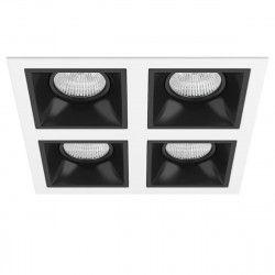 Комплект из светильников и рамки Lightstar Domino Quadro (214546+214507+214507+214507+214507) D54607070707