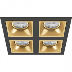 Комплект из светильников и рамки Lightstar Domino Quadro (214547+214503+214503+214503+214503) D54703030303