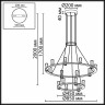 Подвесной светильник Odeon Light Defance Hightech 7144/110L