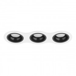 Комплект из светильников и рамки Lightstar Domino Round (214636+214607+214607+214607) D636070707