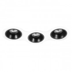 Комплект из светильников и рамки Lightstar Domino Round (214696+214607+214607+214607) D696070707